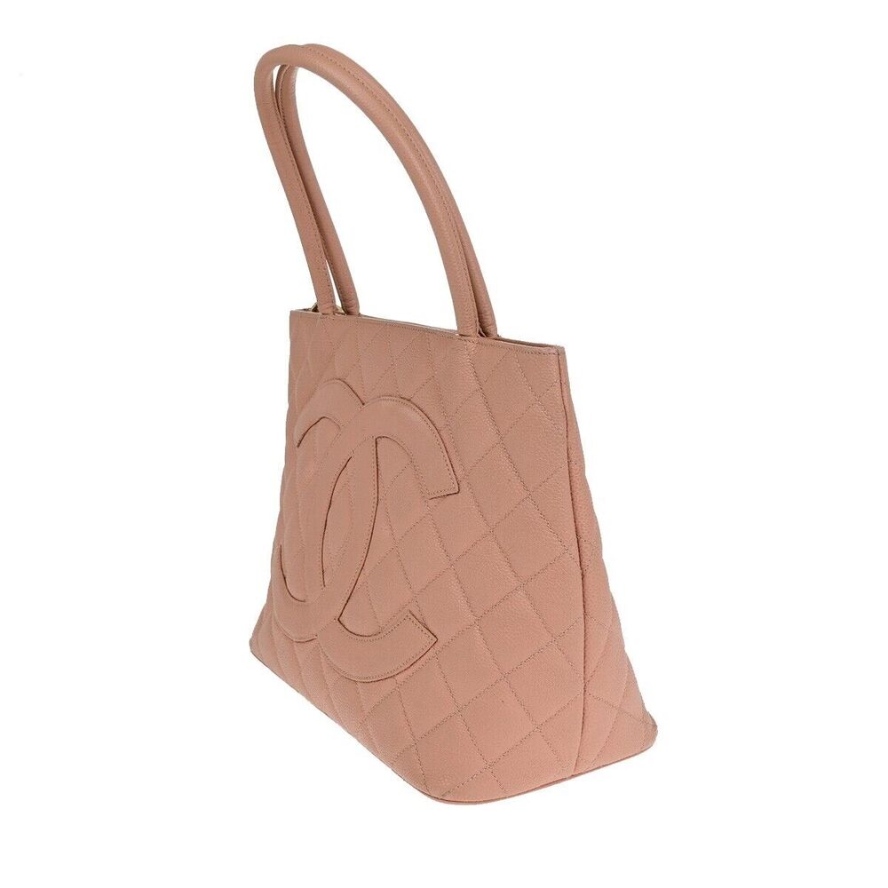Chanel Cc Logo Medallion Shoulder Tote #127941C16B - Picture 2 of 15